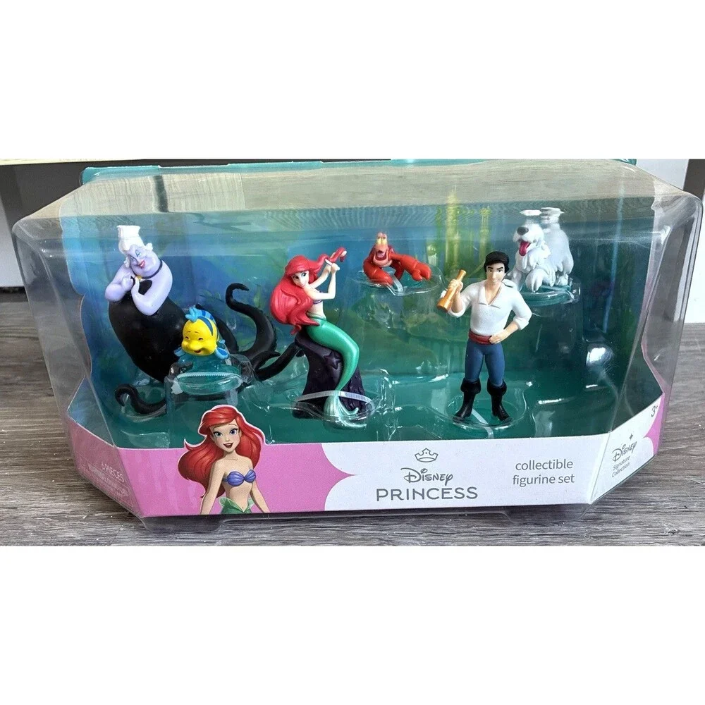 Disney Princess The Little Mermaid Collectible Figurine Set Ariel Ursula Eric